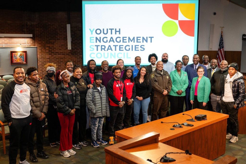 Group of young people and members of the Howard County YES Council.