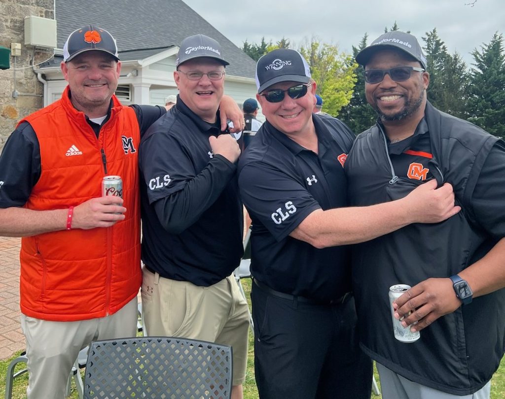 Jon Browne with Jon Johnson and two friends